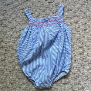 Smocked Jacadi baby girl Bubble